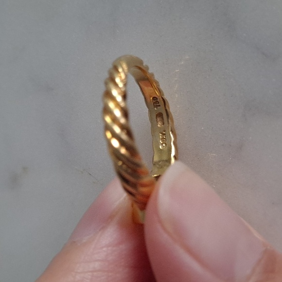 Vintage David Yurman 18K gold and peridot ring - Picture 14 of 16